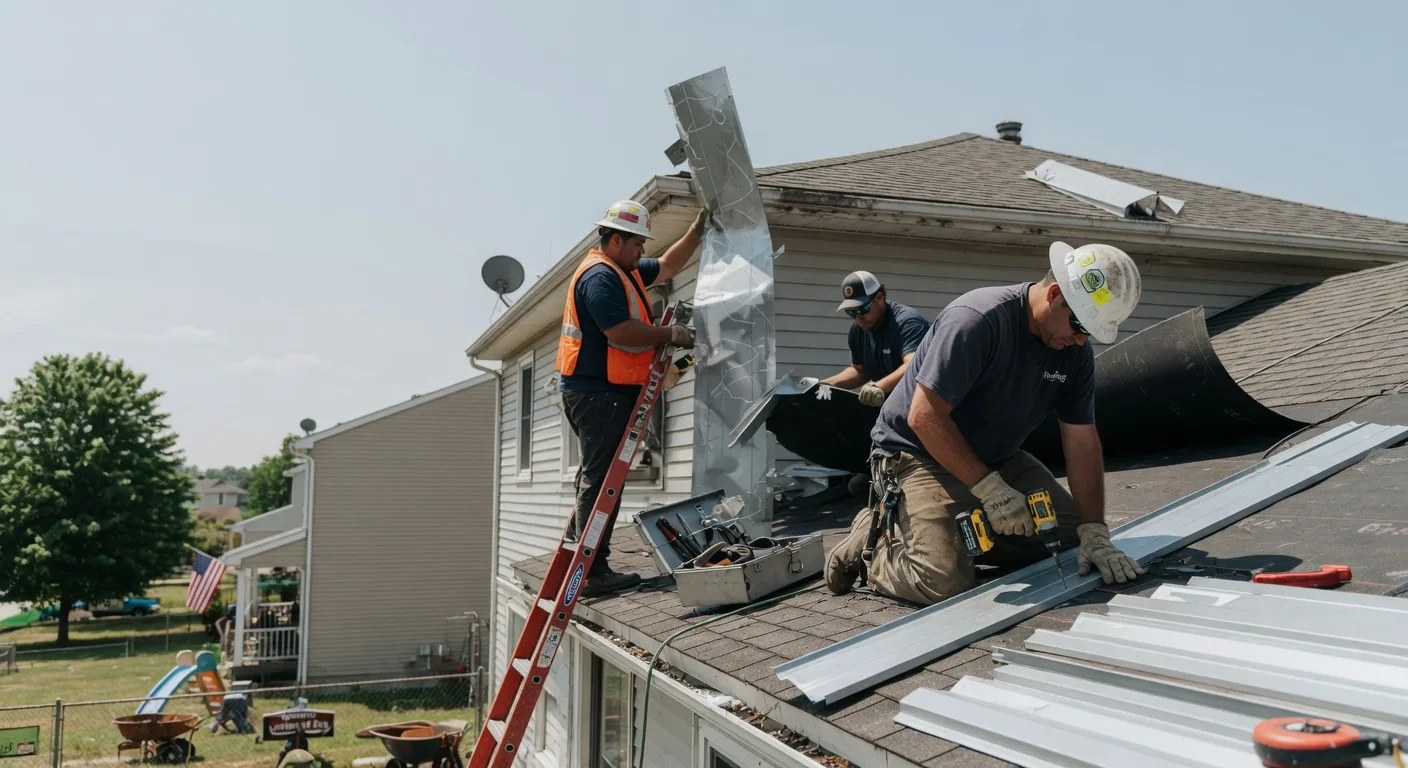 Storm Damage Metal Roof Repair in Shelbyville, TX